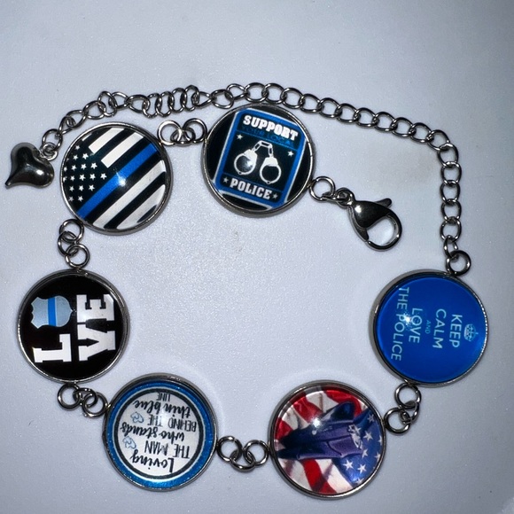 $8 Law Enforcement Bracelet. New. Stainless Steel. $8 if bundled - Picture 10 of 11